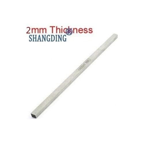 1pc Turning Parting Milling Mini Lathe HSS Tool Bit Gray 2mm Thickness x6/8/10/12/14/16/18/20/25/30/35mm x200mm Length