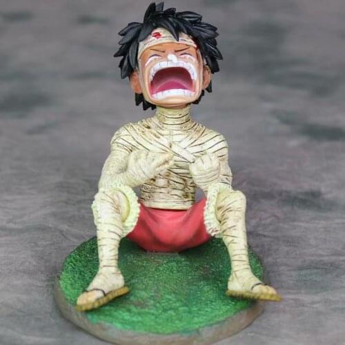 13cm ONE PIECE anime figure Cry bandage Monkey D. Luffy PVC action figure collection model toys gifts