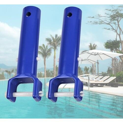 2 Pcs Spa Vacuum Head Swimming Pool Handle Replaceable Handle With V-Clamp Pool Cleaning Tool Handle Pool Cleaning Accessories