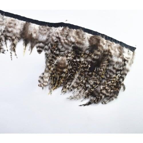10Meters Natural Rooster Pheasant Feather Trim Fringe for Skirt/dress/costume Fringe Ribbon Trims Feathers for Clothes Plumas