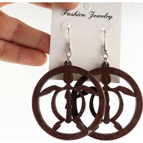 Free shipping!!Newest Turtle Wooden Earrings can mixed 3 designs