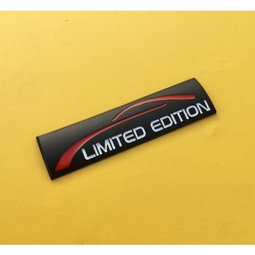 Black Metal Limited Edition Custom Auto Fender Emblem Trunk Sport Badge Decal Sticker Car Accessories