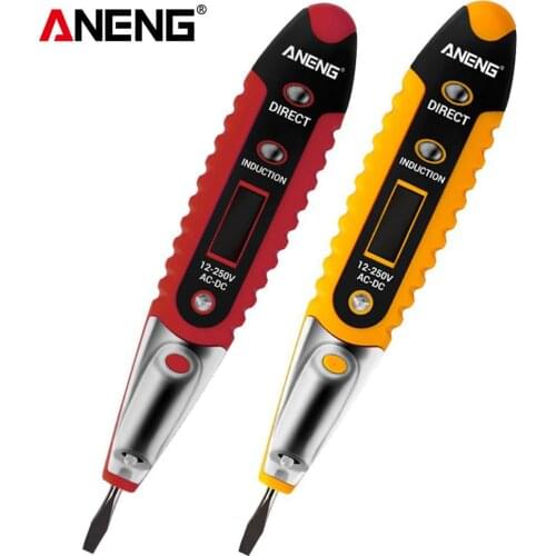 ANENG Digital Tester Pencil non-contact saftly Test Pen AC DC 12-250V Tester Electrical LCD Display Voltage Indicator