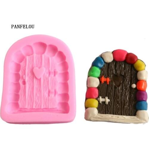 DIY Love door Cakes Molds Silicone Mold Fondant Cake Chocolate Soap Candy Biscuit Sugar Mold Baking Kitchen Accessories