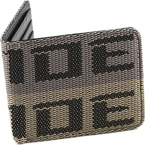 Dropshipping) JDM Seat Belt Car Auto Wallet Money Purse Clip Racing Fabric Leather Canvas Key Case For BR