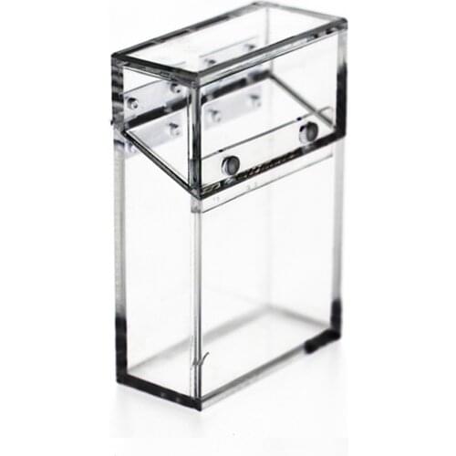 Cigarette Storage Box Acrylic Transparent Tobacco Pocket Case Lipsticks Lighters Key Holder Smoking Accessories