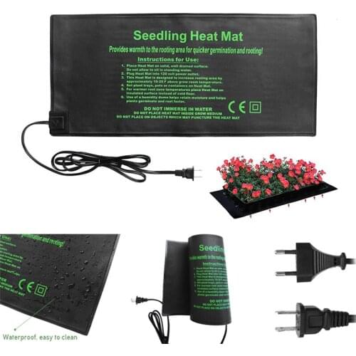 Seedling Heating Mat 50X24cm Garden Plant Seed Germination Propagation Clone Starter Pad Waterproof Warm Hydroponic Heating Pad