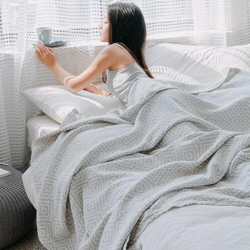 Summer Plaid Washed Cotton Towel Blanket for Adult Children Bed Travel Sofa Throw TV Super Soft Warm Blankets Bedspread Bedding