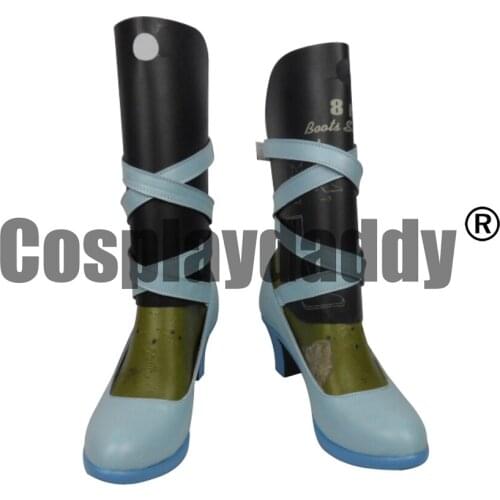 Sword Art Online Movie: Ordinal Scale Song Enchanter Utachan Shigemura Yuuna White Yuna Anime Cosplay Shoes H016