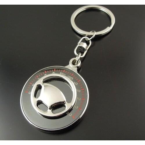 GraceAngie Metal Male Novelty Trinket Poker Key Chain Alloy Steering Wheel Key Chain Car Key Ring Funny Gifts AM0690