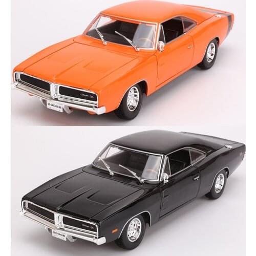 1:18 Scale Car Models Die-cast Alloy Simulation Auto Mobile Vehicles gld3 toys for Children Dodge Challenger Muscle Car 1969