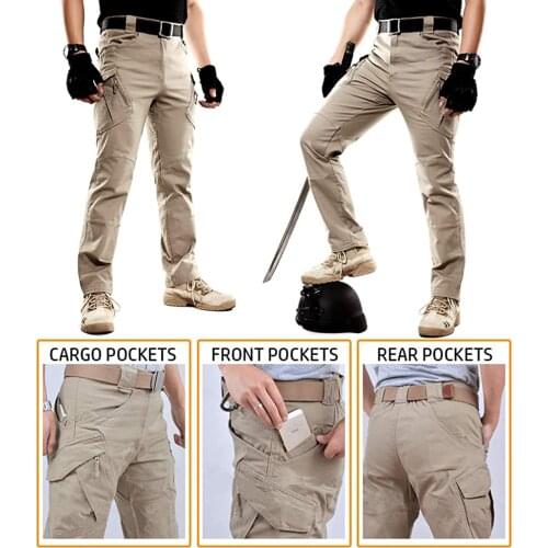 2021 Men’s New Style Tactical Pants,Multi-Pocket&Waterproof Cargo Pants,Quick-dry Training Technical Pants,Work&Casual Pants