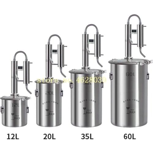New 12L Wine Alcohol Ethanol Distiller Guzzle Moonshine Still Stainless Copper Home Brewing Kit