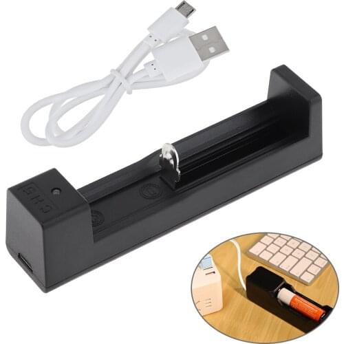 Official Standard USB Lithium Battery Charger for 10440 / 14500 / 16340 / 18650 /26650 USB Port Lithium Li-ion Battery
