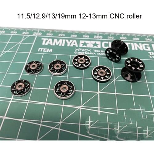 Original Tamiya 11.5/12.9/13/19mm 12-13mm CNC Processing Roller Sawtooth Six-pointed Star Guide Wheel 1/32 Tamiya Mini 4WD