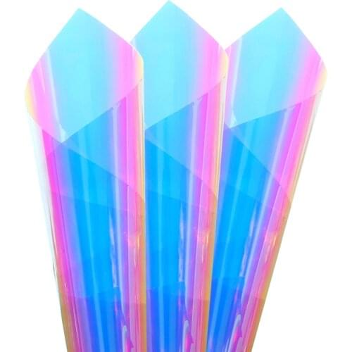 HOHOFILM Rainbow window Film Iridescent Window Sticker home glass Sticker restaurant self adhesive Sticker Film Decorative