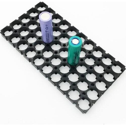 20pcs/lot MasterFire 5*10 Cell 18650 Battery Spacer Radiating Shell Plastic Heat Holder Bracket Batteries Storage Box Brackets