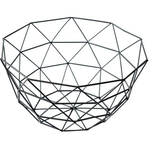 Nordic household fashion fruit plate decoration living room tea table modern luxury personality creative wrought iron fr