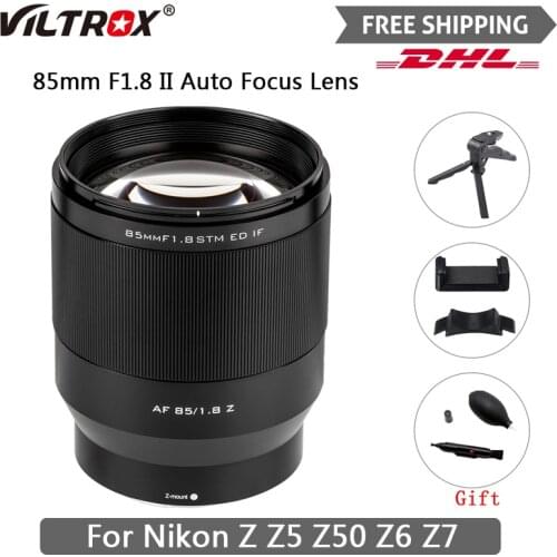 Viltrox 85mm F1.8 For Nikon Camera Z Mount Auto Focus Full Frame Fixed Portrait Lens Like Nikon Z5 Z50 Z6 Z7 Z6II Free Shipping