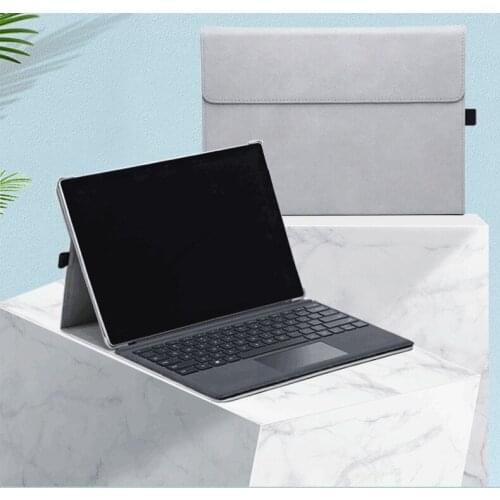Waterproof Laptop Tablet Sleeve For Microsoft Surface Pro 6 5 4 7 Leather Stand Holder Flip Cover Sleeve For Surface Go 2 Pro X