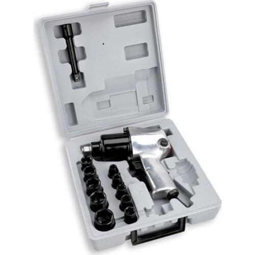 Air Pneumatic Wrench 1/2" Impact Spanner Large Torque Wind Trigger Sleeve Piston Hammer Gun