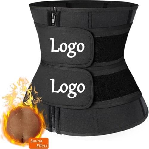 YAGIMI Women Waist Trainer Logo Print Body Shaper Colombian Girdles Shapewear Fajas Slimming Curve Corset Neoprene Sweat Belt