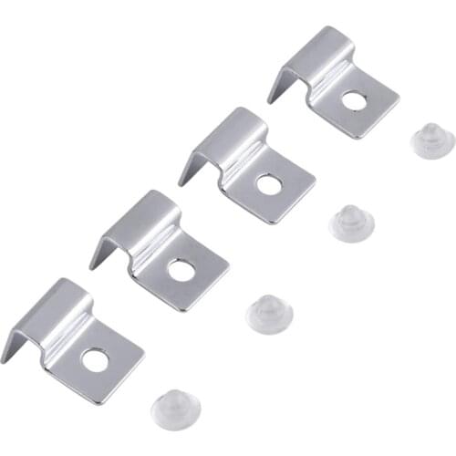 8pcs 6mm Stainless Steel Aquarium Fish Tank Glass Cover Clip Support Holder Bracket Clamp Aquarium Accessories