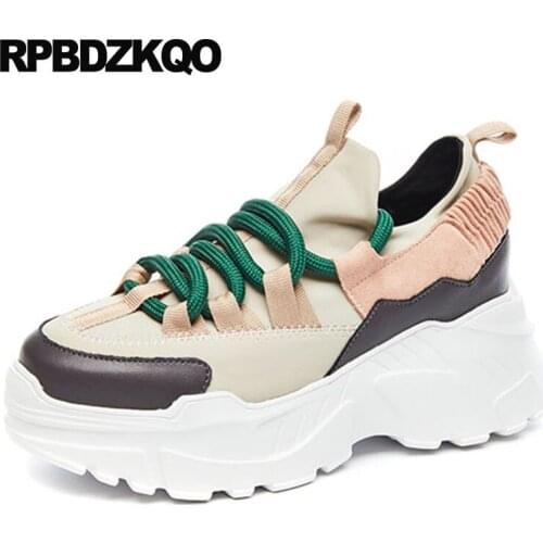 Creepers platform sneakers height increasing china muffin designer shoes women luxury 2018 breathable harajuku elevator trainers