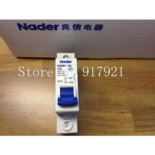 [ZOB] Nader letter NDM1-63 C20 genuine new miniature circuit breaker 1P20A air switch --12pcs/lot