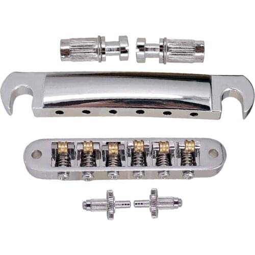 1 Set Guitar Bridge Roller Saddles Tremolo Taiiece for Guitar