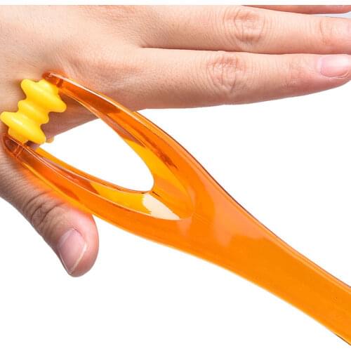 1Pc Handle For Finger Blood Circulation & Muscle Relaxation Mini Finger Joints Massager With Elastic 2 Rollers Finger Massager