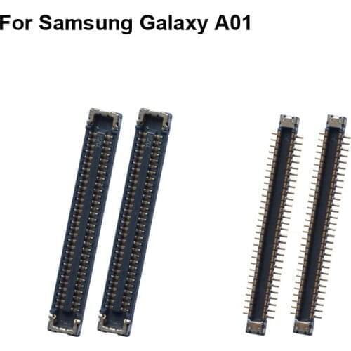 2pcs For Samsung Galaxy A01 A015V LCD display screen FPC connector For Samsung Galaxy A 01 A015V logic on motherboard mainboard