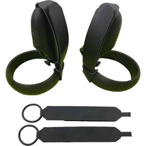 2pcs Non-slip Adjustable Knuckle Straps for Oculus Quest / Rift S VR Headset Touch Controller Handle Grip Accessories