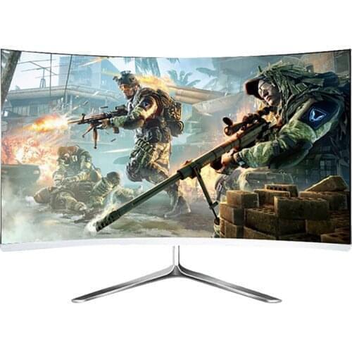 27 Inch Gaming Curved Monitor Pc LED Smart Monitor Desktop Cpu Computer Monitor,Pc Gamer Complete