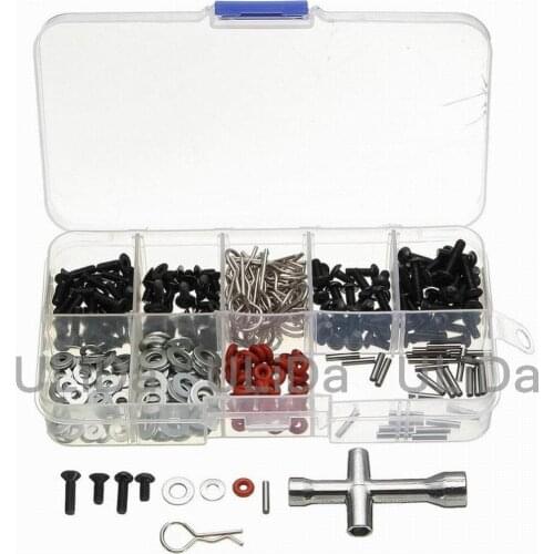 270Pcs/set Repair Tool and Screws Box Set for 1/10 RC Car HSP Traxxas Axial SCX10 include Hexagon Wrench Repair Tool