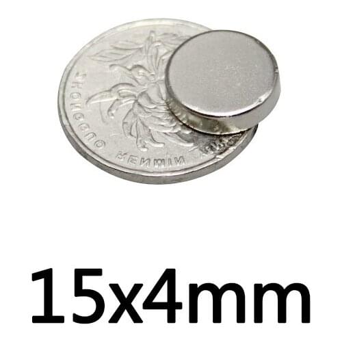 5/10/20pcs 15x4 mm Strong Cylinder Rare Earth Magnet 15mmx4mm Round Neodymium Magnets 15mmx4mm Mini Small Magnet 15*4 mm