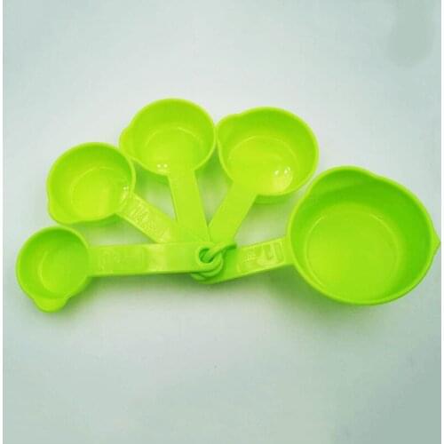 5pcs/set Plastic Measuring Cups Coffee Scoop Kitchen Cooking Flour Sugar Baking Kitchen Utensil Set