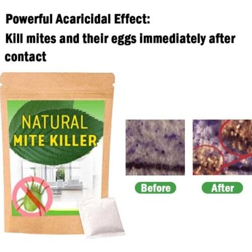 6 Bags Natural Mite Killer Anti-Mite Plant Extract Non-Toxic Herbal Antibacterial Except Bag Women Baby Bed Bugs Cleaner 2021