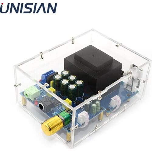 UNISIAN Acrylic shell of TPA6120 EarAmplifer Board Only for our store TPA6120 Headphone Amplifier used Acrylic cover box