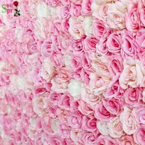 SPR Free Shipping Artificial wedding rose flower wall background arrangement best wedding decoration ever