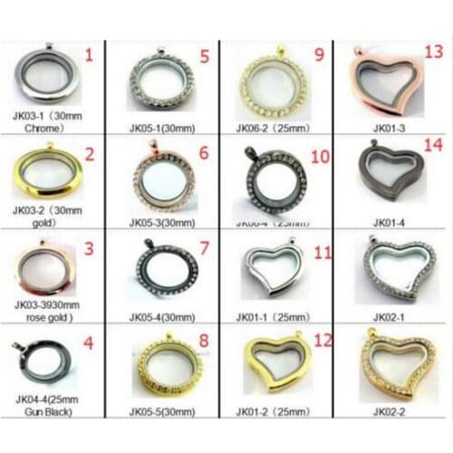 More Options different style mix color magnetic glass floating charm locket Zinc Alloy living memory locket