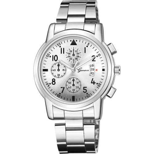 Men Sports Watches Fashion Casual Men Watches Stainless Steel Quartz Wristwatches Geneva montre homme horloge heren reloj hombre