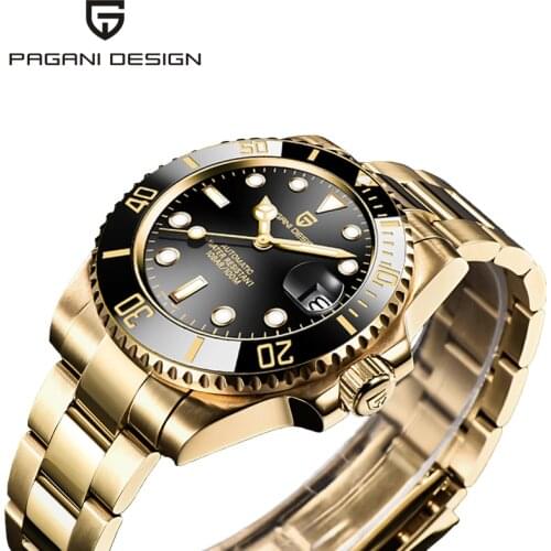 2021 PAGANI Design New 40mm Mens Mechanical Wrist Watch Stainless Steel Automatic clock Sapphire Glass Waterproof 100M Relogio