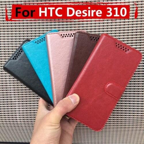 For HTC Desire 310 Case Flip Fundas Back Cover Magnetic Leather Wallet Stand Phone Bags Case For HTC Desire 310 310W D310W Coque