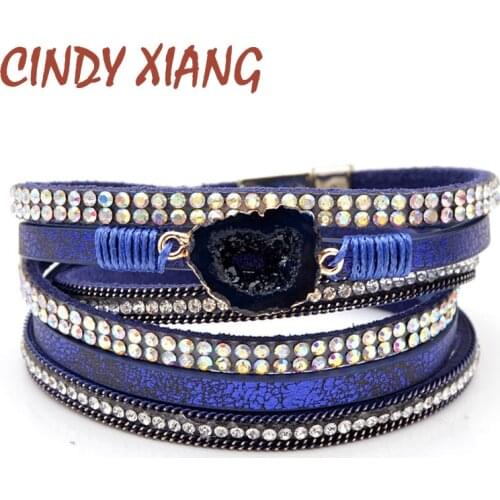 CINDY XIANG Leather Bracelets