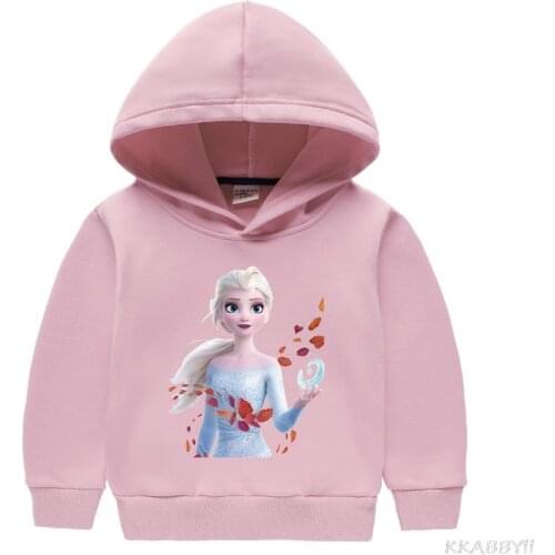 Disney Frozen Boys Girls Sweatshirt Kids Hoodies Autumn Clothes Long Sleeve Cartoon Tees Children Clothing