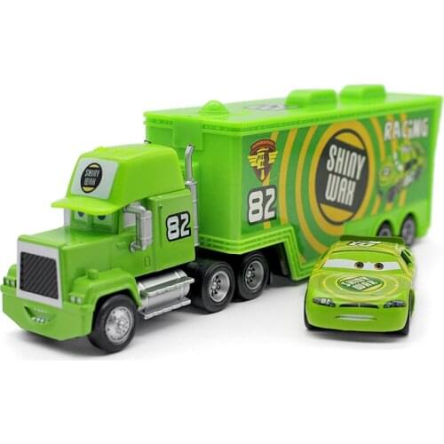 Disney Pixar Cars Lightning Mcqueen Jackson Storm 2Pcs/Lot No.82 Mack Truck Diecast Metal Alloy Modle Toys Car Gifts For Kids