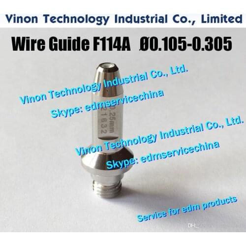 F114A D=0.105 Wire Guide Upper A290-8104-Y702 for Fanuc Level Up(iD2),iE,0iC edm upper diamond guide d=0.105mm A2908104Y702