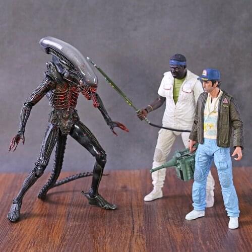 NECA ALIENS 40th Anniversary Vol. 2 Bloody Big Chap Parker Brett PVC Action Figure Collectible Model Toy 3pcs/set