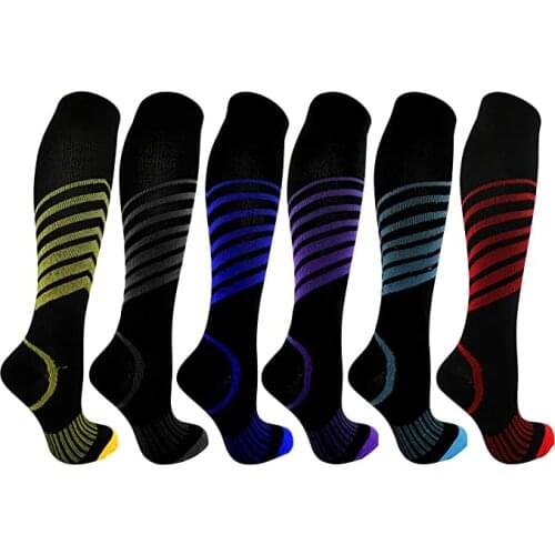 Winter Compression Stockings Unisex Sport Leg Pressure Nylon Running Travel Happy Long Health Compress Women Men Socks Legging